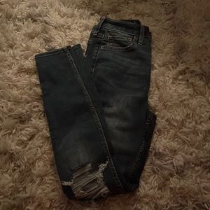 Hollister ultra high-rise super skinny jeans with smoothing pockets.